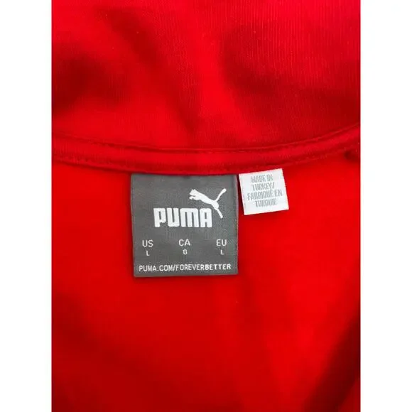 PUMA Formula 1 Las Vegas Grand Prix Red Half Zip Pullover Size Large - Picture 7 of 10